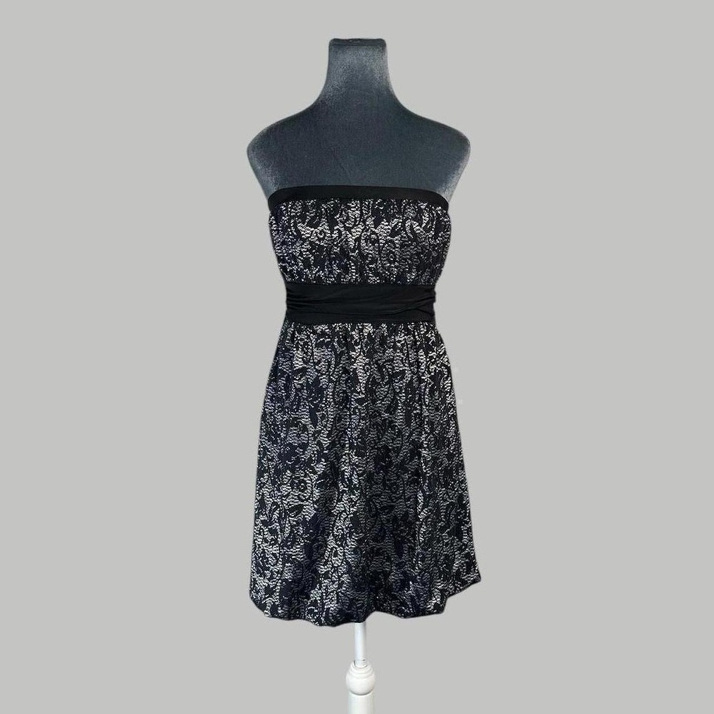 Vintage 2000s y2k Wet Seal strapless mini babydoll bubble party dress M